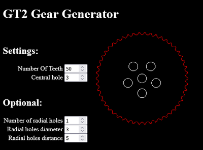 GT2 Pully Generator - Github-Fork